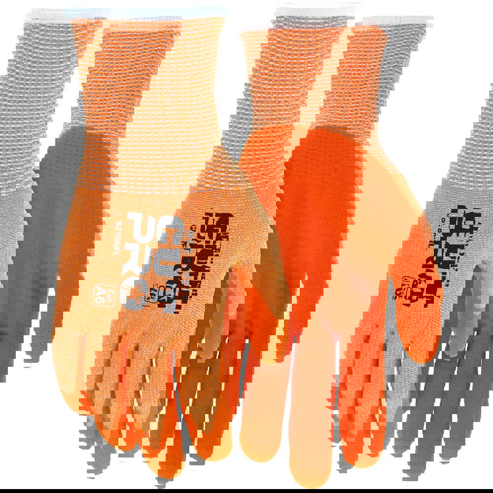 Cut & Puncture-Resistant Gloves: Size X-Large, ANSI Cut A6, ANSI Puncture 3, Nitrile, Series 92730HV